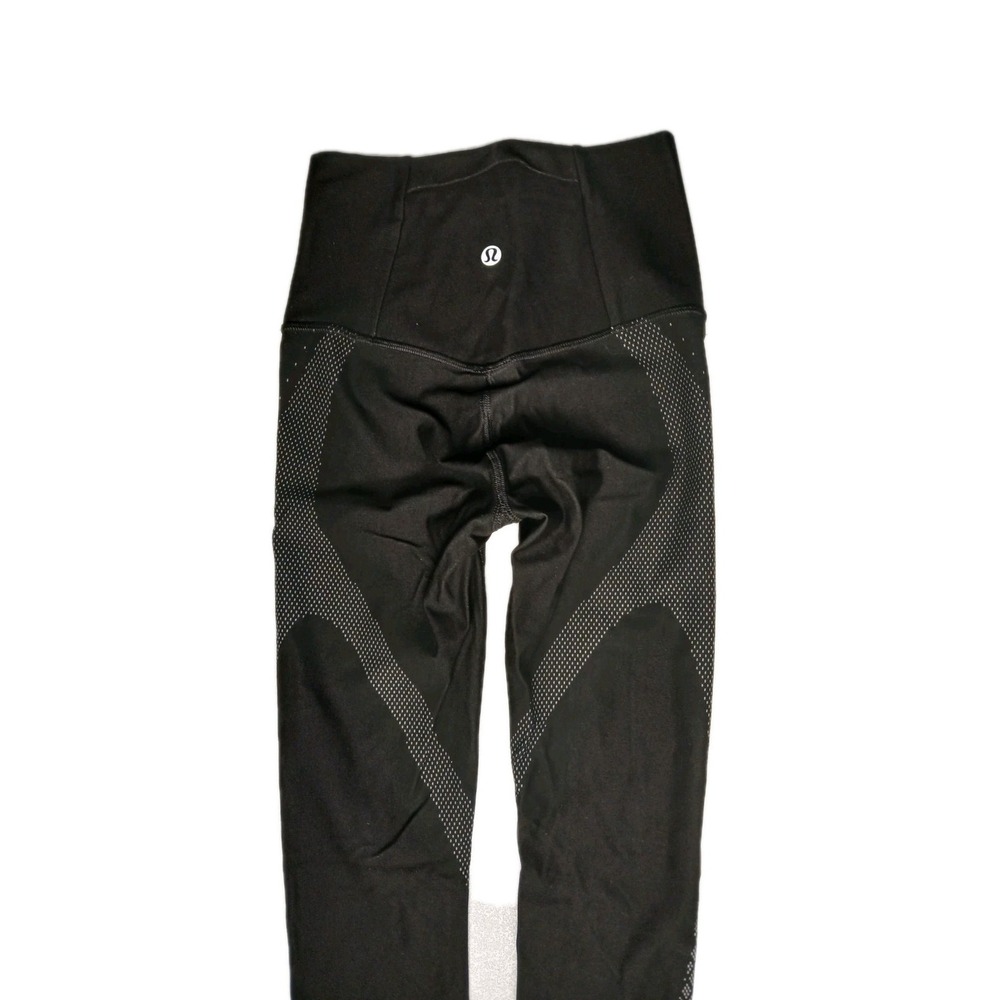 Lululemon Mapped Athletic Leggings Size 2 Waist 18' Inseam 27 -Gym Fitness #541C